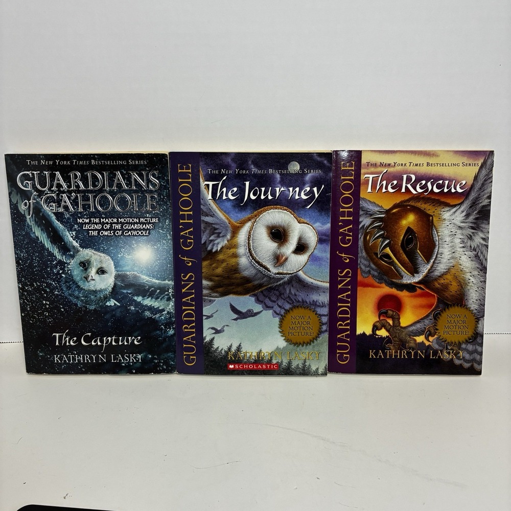 Guardians of Ga'hoole Paperback Book Lot of 3 by Kathryn Lasky Books 1 2 3